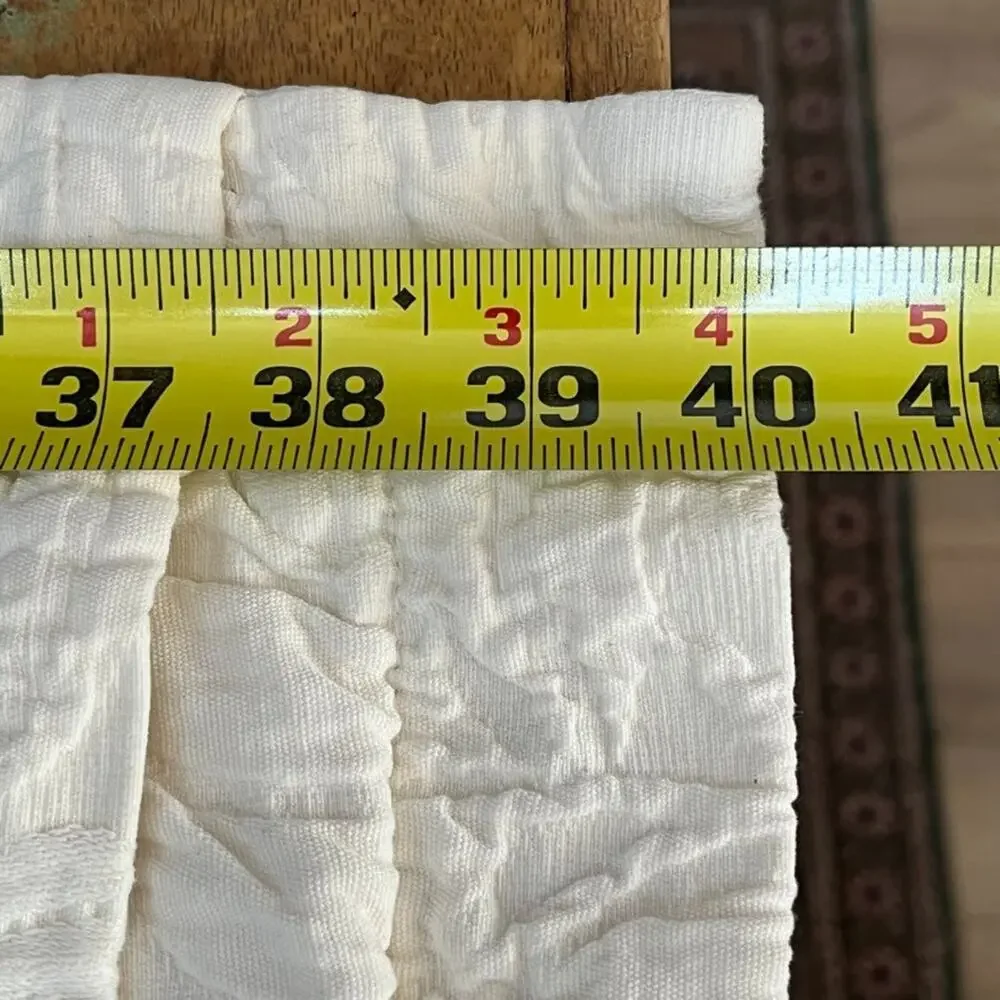 Pottery Barn Matelasse Euro & King Pillow Sham Cotton Ivory Textured